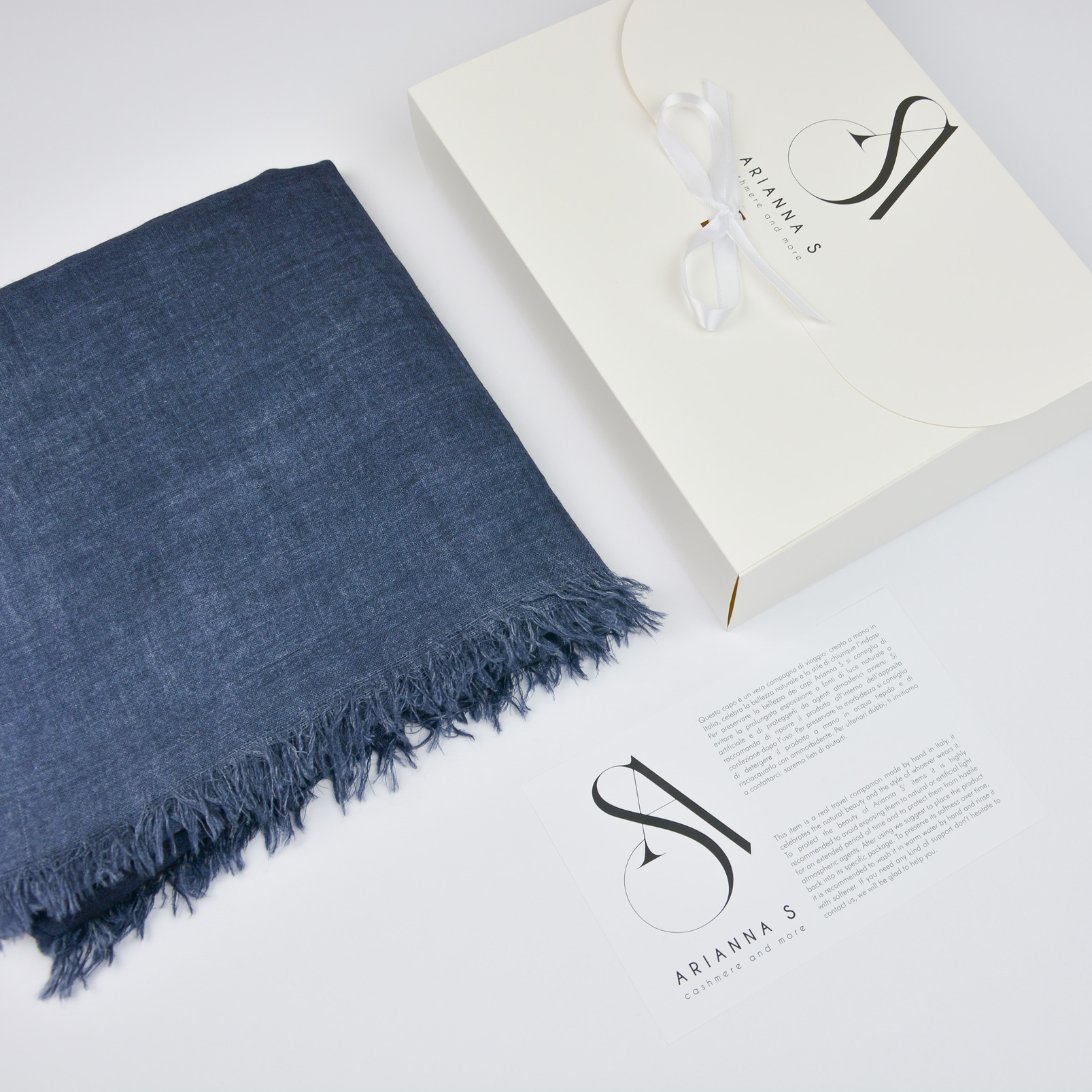 Sciarpa Cashmere 95 - Blue Jeans