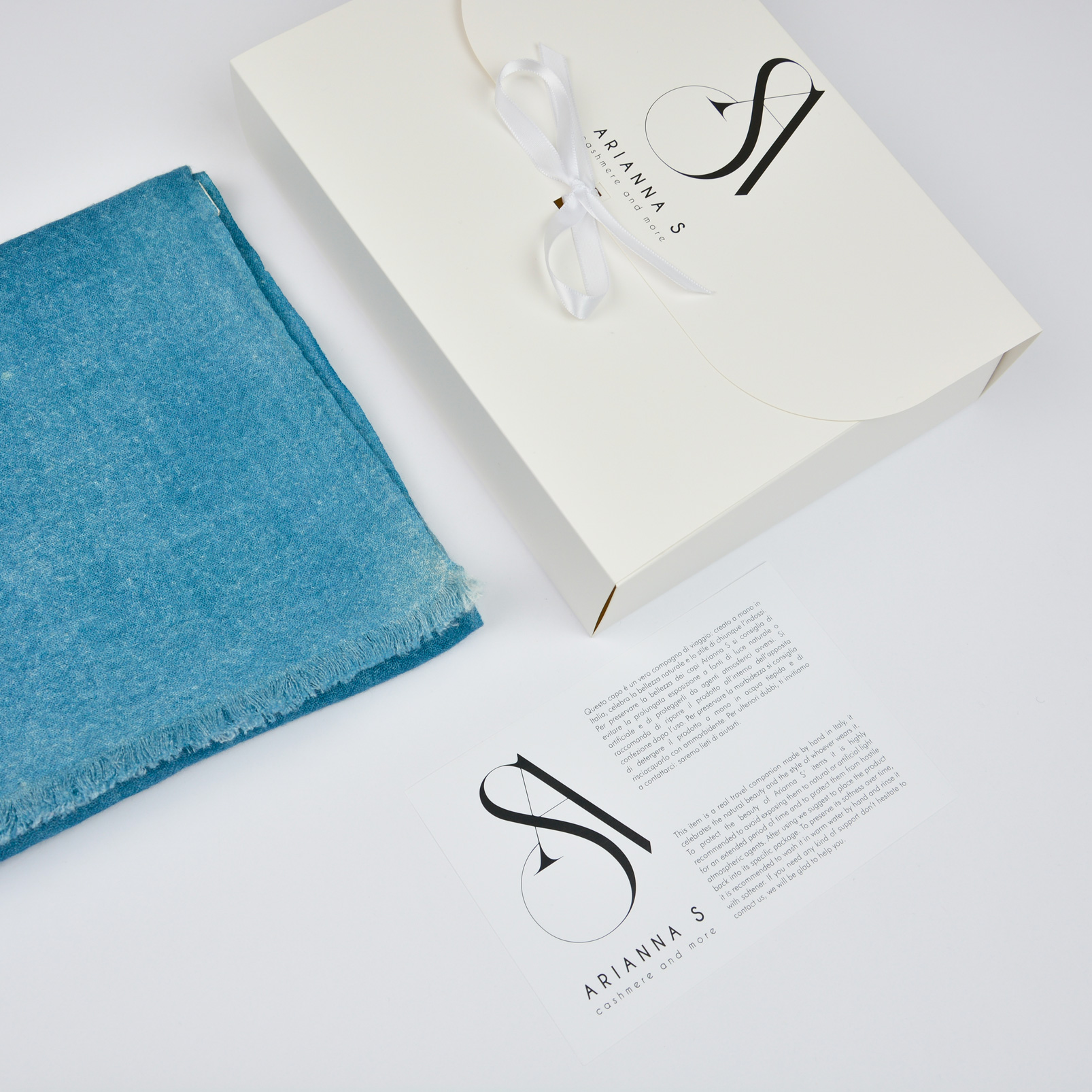 Sciarpa Cashmere 108 - Sky Blue